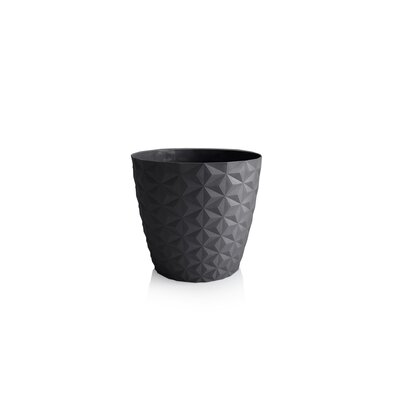 Crystal matt Pflanzübertopf aus recyceltem Material 30 cm, anthrazit