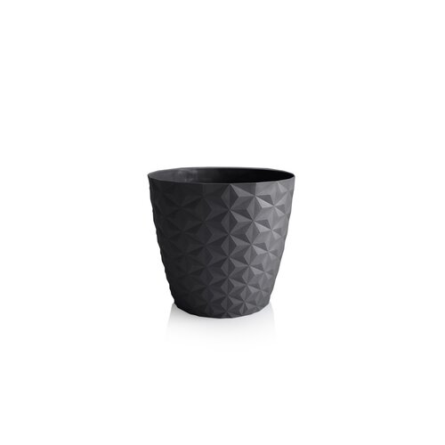 Crystal matt Pflanzübertopf aus recyceltem Material 30 cm, anthrazit