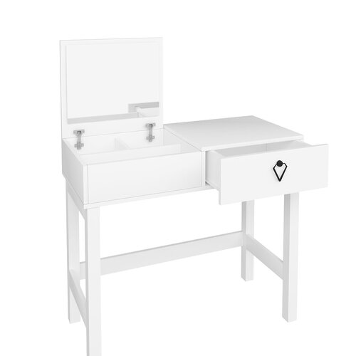 Măsuță cosmetică Nero White