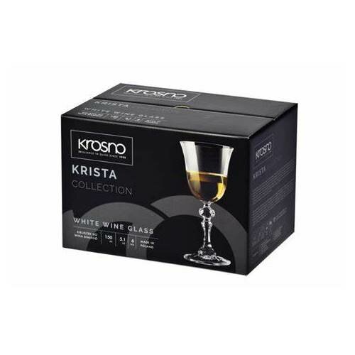 Набір келихів для білого вина Krosno 6 предметівKrista, 150 мл