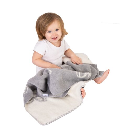 Babymatex Otroška odeja Teddy siva, 75 x 100 cm