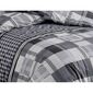 BedTex Pościel bawełniana Hector czarny, 220 x 200 cm, 2 szt. 70 x 90 cm
