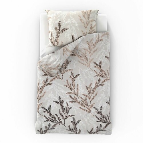 Kvalitex Satin lenjerie de pat Luxury Collection Oksia bej, 140 x 200 cm, 70 x 90 cm