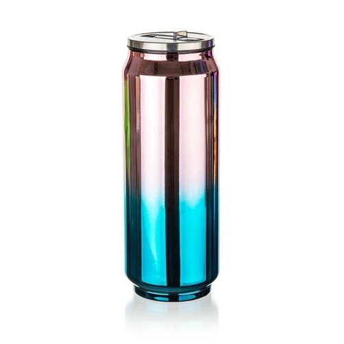 Banquet Thermosdose BE COOL 430 ml , goldrosa und türkis