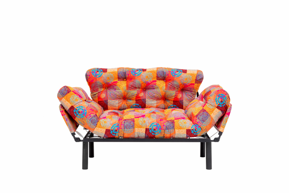 Nitta Patchwork kinyitható kanapé, színes termék 2. képe
