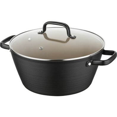 Florina Hliníkový hrnec Carina Black 5,2 l, 28 cm