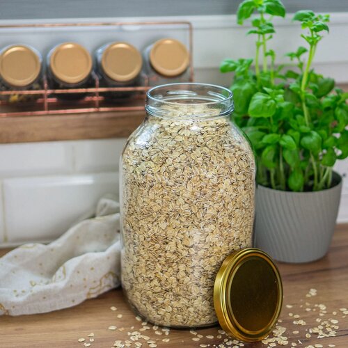 Browin Set of 4 preserving jars with twist lids, 4l