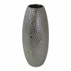 Keramická váza Silver dots stříbrná, 32 cm