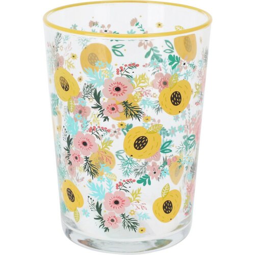 Set de 4 pahare Flowers & Fruits 510 ml , galben