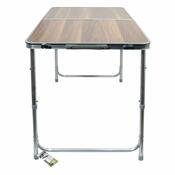 Cattara Teleskopski kamping miza Double, rjava