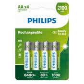 Philips Nabíjacia batéria AA 1,2 V, 4 ks