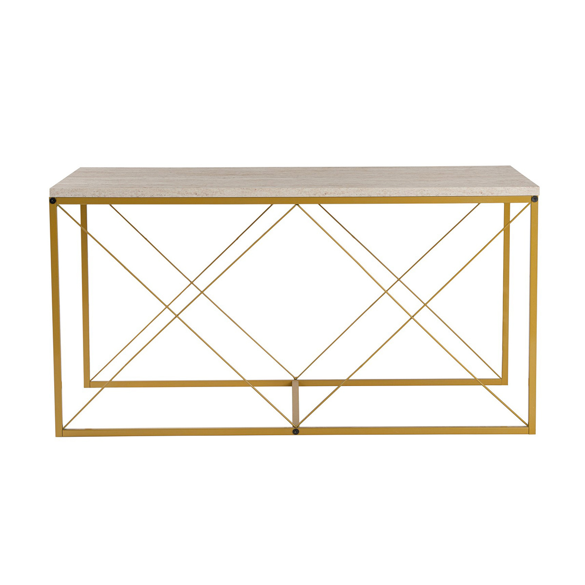 Konferenčný stolík Defne Gold Travertine