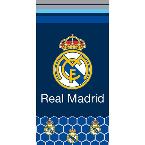 Osuška Real Madrid Hexagons, 70 x 140 cm