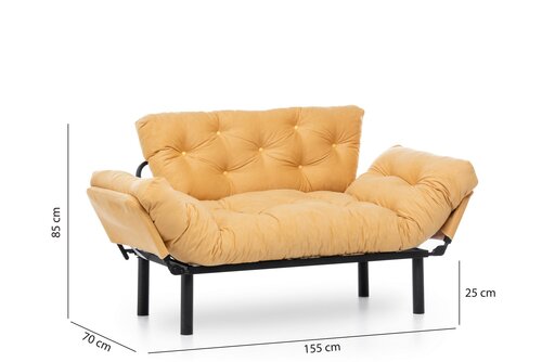 Klappsofa Nitta Mustard