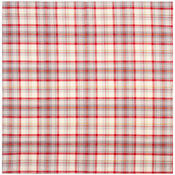 Ubrus Káro červeno-béžová, 90 x 90 cm