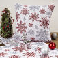 Poszewka na poduszkę Snowflakes white, 40 x 40 cm