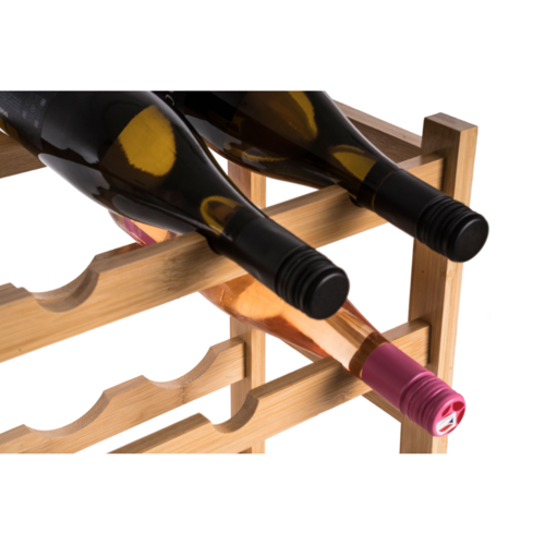 Raft pentruvinuri G21  din bambus, 8 sticle