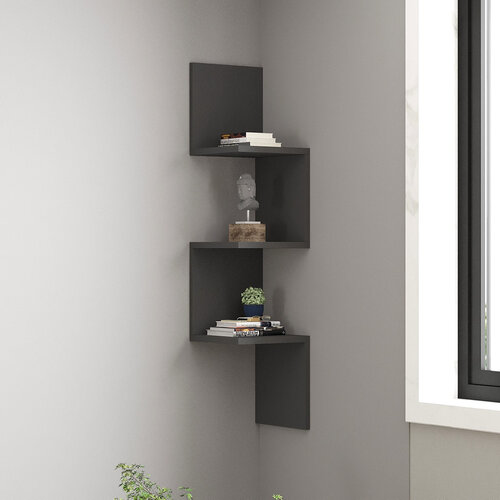 Wandregal Zikzak Anthracite