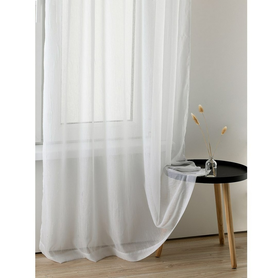 Obrázok Homede Záclona Kresz Eyelets gold, biela, 140 x 275 cm