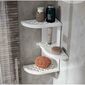 GEDY 8579 Oscar Eckregal für Dusche 23 x 37,5 x 23 cm, ABS-Kunststoff, Weiß