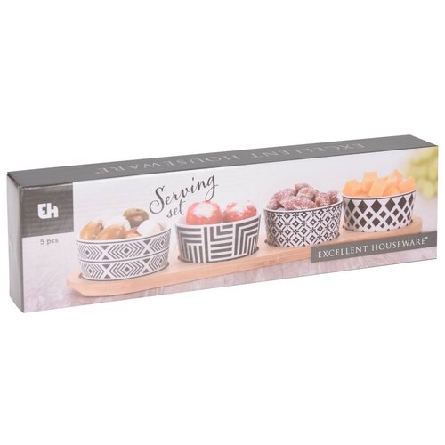 Excellent Houseware 5-częściowy komplet misek do serwowania