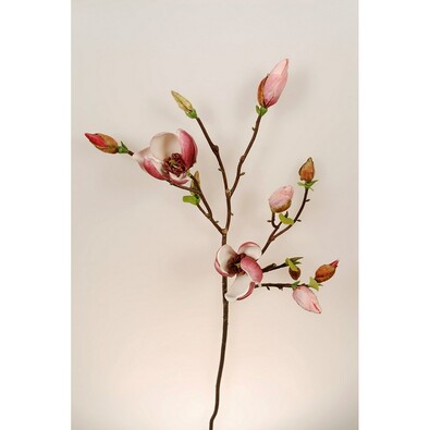 Sztuczny kwiat Magnolia ciemnoróżowy, 95 cm