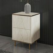 Nachttisch Imaj Travertine and Gold