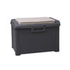 Garten-Aufbewahrungsbox Santorini Anthrazit, 125 l