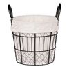 Dekorativni kovinski koš z blagom Vienne, 23 x 21x 23 cm