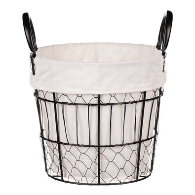 Dekorativni kovinski koš z blagom Vienne, 23 x 21x 23 cm
