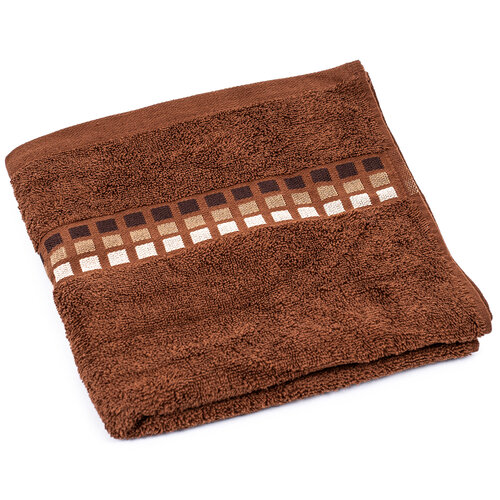 Ręcznik Darwin brązowy, 50 x 100 cm