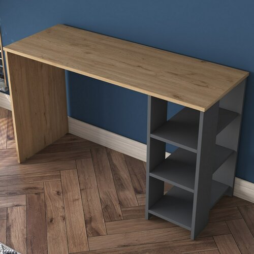 Birou Hamen Walnut and Anthracite