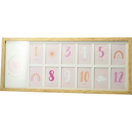 Heart gyermek képkeret, 60 x 25 x 1,8 cm , MDF, 12x 6 x 9 cm