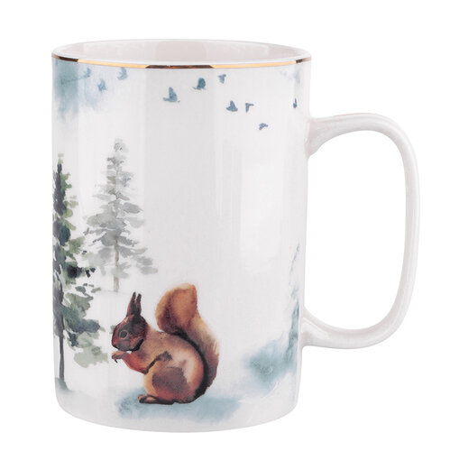 Obrázok Misty Forest Porcelánový hrnček Squirrel, 300 ml