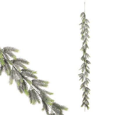 Ghirlanda artificială de Crăciun din brad, 170 cm, verde