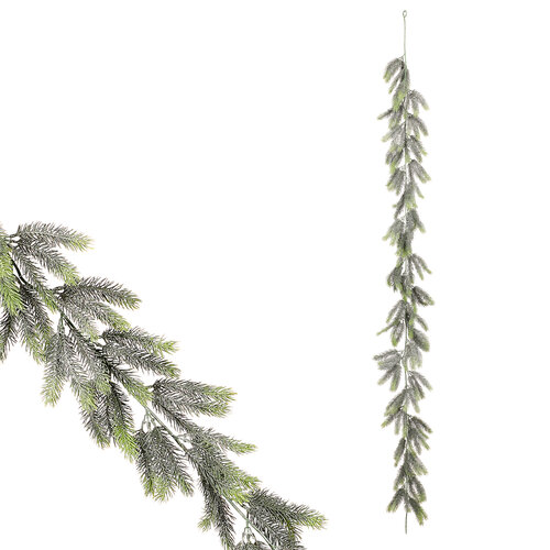 Karácsonyi fenyőgirland, 170 cm, zöld