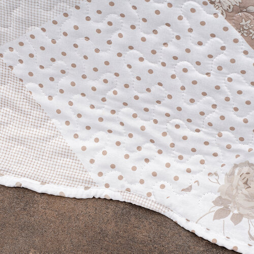 Cuvertură de pat 4Home Beige Patchwork, 220 x240 cm