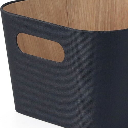 Kitchisimo Set 2 úložných košíkov 31 × 23 × 16 cm, čierna