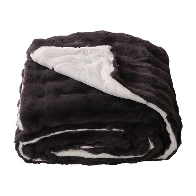 Decke Nela dunkelgrau, 220 x 240 cm