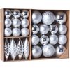 Set decoraţiuni Crăciun Terme, argintiu, 31 buc.