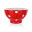 Banquet Miska ceramiczna 13 cm, czerwony w kropki