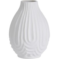 Andaluse porcelánváza, fehér, 10 x 14 cm