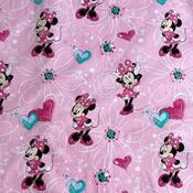Detské bavlnené obliečky do postieľky Minnie Flowers 02, 100 x 135 cm, 40 x 60 cm