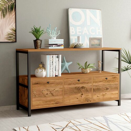 Nero v2 Atlantic Pine and Black szekrény