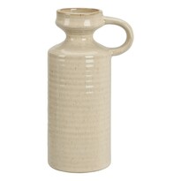 Kameninová váza Busara 8,5 x 20 cm, béžová