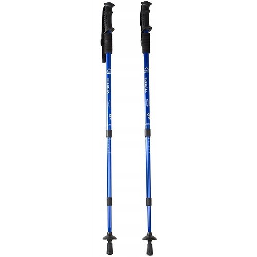 Nordic walking vychádzkové palice antishock, modrá