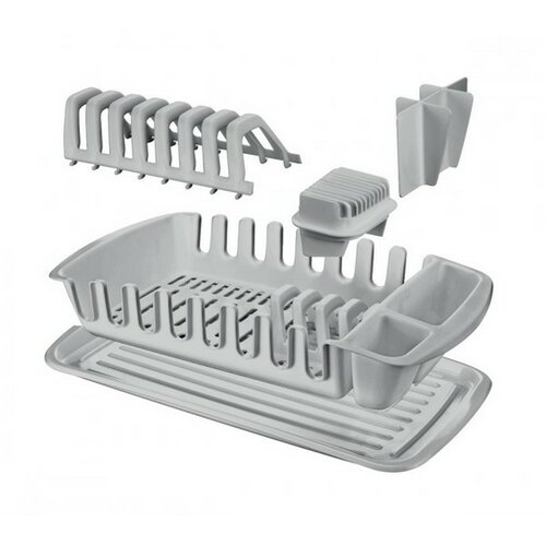Tescoma Clean Kit Abtropfgestell mit Auffangschale, grau