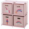 Storage Solutions Дитяча шафа з 4 ящиками длязберігання, 68 x 35 x 70 см