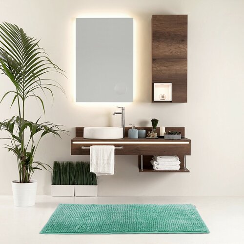 Restilo Komplet dywaników łazienkowych Bati turkusowy, 2 szt. 50 x 80 cm, 40 x 50 cm