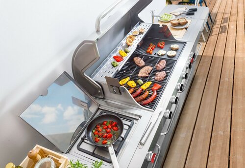 Plynový gril G21 Nevada BBQ kuchyně Premium Line, 8 hořáků + zdarma redukční ventil